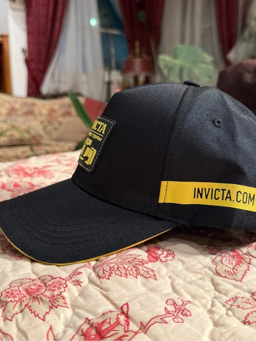 Brand New Invicta Racing Team Watch Black & Yellow Baseball Cap